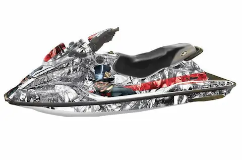 Sea-Doo GSX with the Mad Hatter Red graphic kit