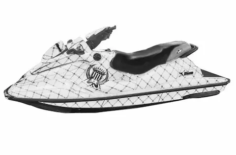 Sea-Doo GSX with the Silver Star - Reloaded White graphic kit