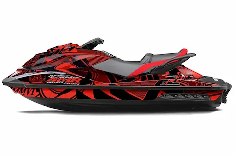 Sea-Doo GTI / GTR / GTS with the Conspiracy Red graphic kit