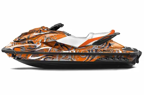 Sea-Doo GTI / GTR / GTS with the Deaden Orange graphic kit