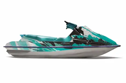 Sea-Doo GTS with the Carbon X Teal graphic kit
