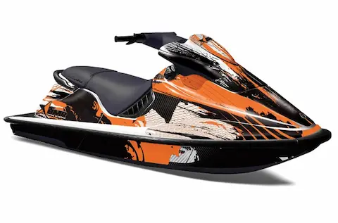 Sea-Doo XP with the Carbon X Orange graphic kit